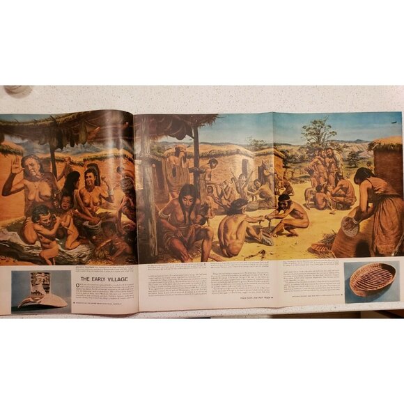 Vtg Magazine Advertising Life Boxing Cars Twisters Prehistoric Life Centerfold - Picture 8 of 12